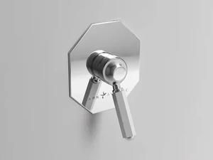 DARK WHITE - Recessed single handle shower mixer with plate _ Park Avenue